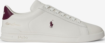 Sneaker low de la Polo Ralph Lauren pe alb: față