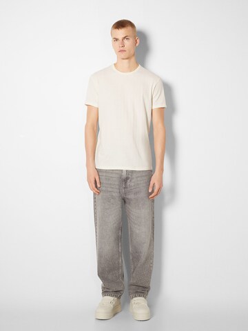 Bershka T-Shirt in Weiß