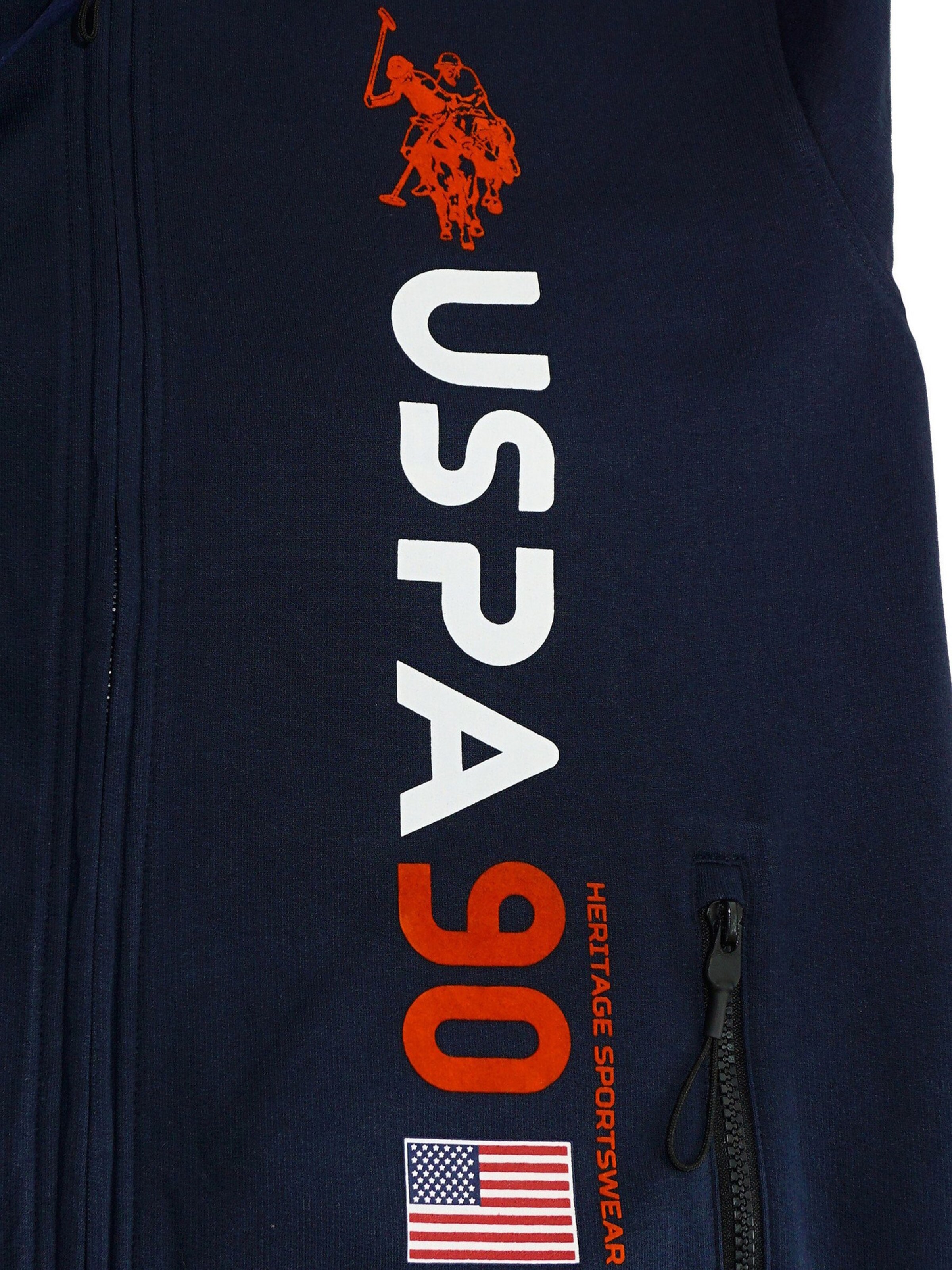 Veste de survêtement U.S. POLO ASSN. en bleu