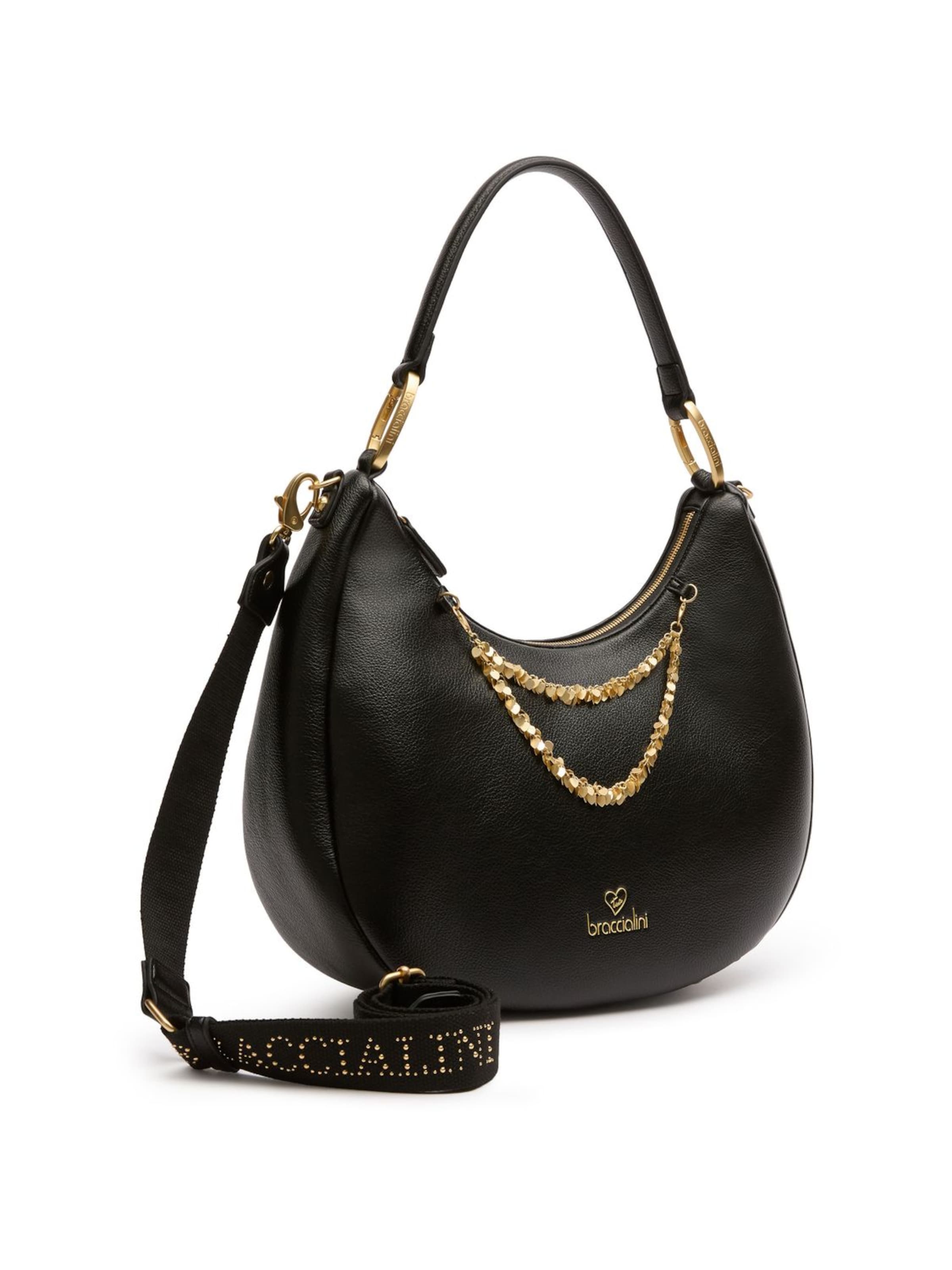 Borsa a spalla 'Amy' di Braccialini in nero