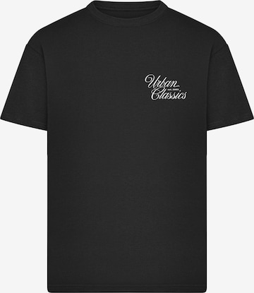 T-Shirt 'Flow Script' Urban Classics en noir : devant