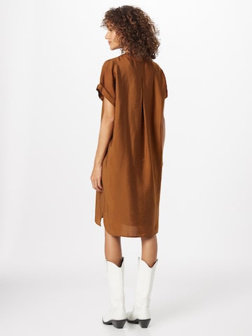 s.Oliver BLACK LABEL - Vestido camisero en marrón