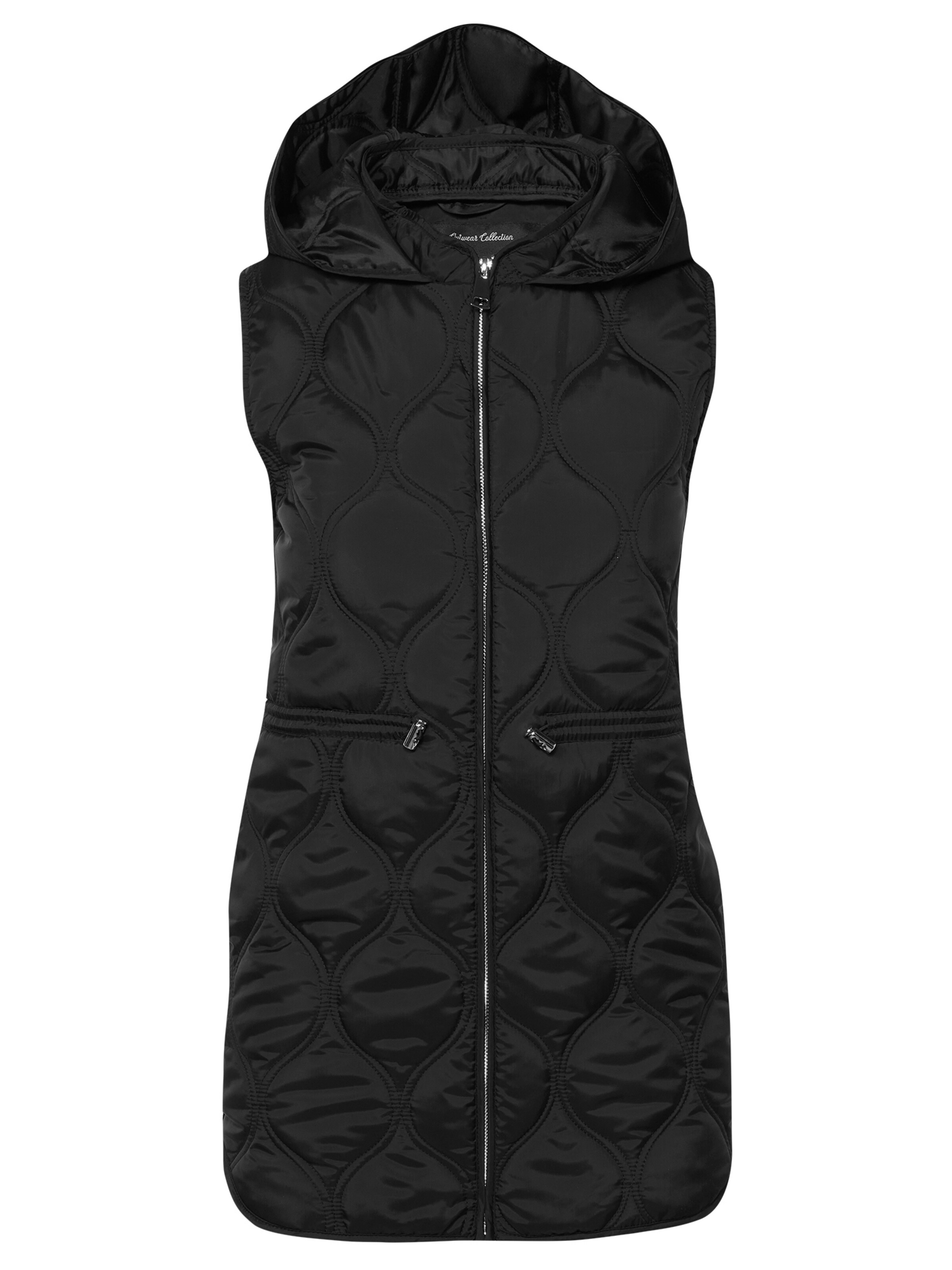 KOROSHI Bodywarmer in Zwart: voorkant