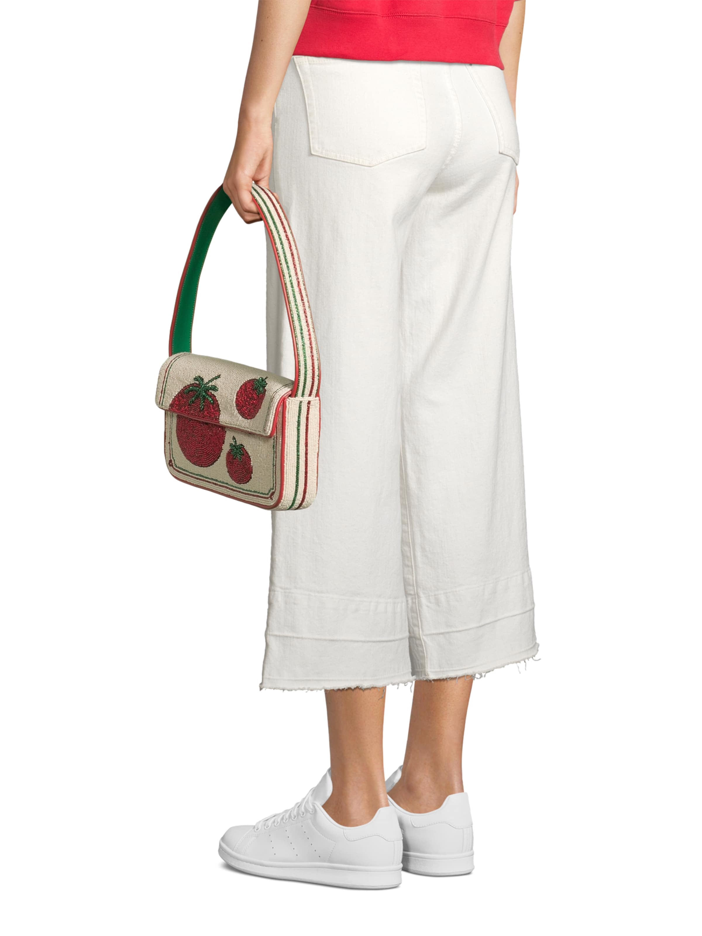 Sac bandoulière 'TOMMY' Staud en rouge