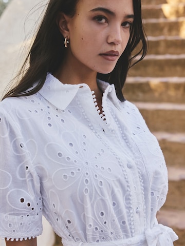 Abito camicia di Next in bianco