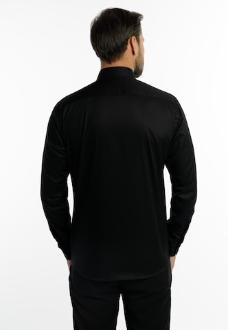 Coupe regular Chemise business DreiMaster Klassik en noir