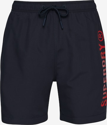 Superdry Board Shorts in Black: front