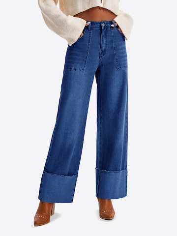 Imily Bela Wide leg Jeans in Blue: front