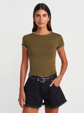 Dilvin Shirt in Groen: voorkant