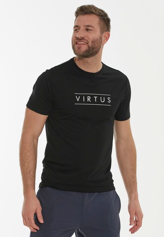 Virtus Shirt 'Estend' in Zwart: voorkant