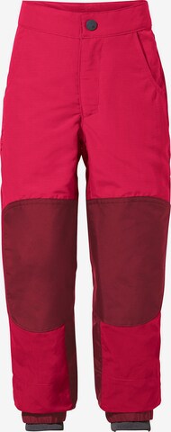 VAUDE Tapered Outdoor Pants 'Caprea' in Pink: front