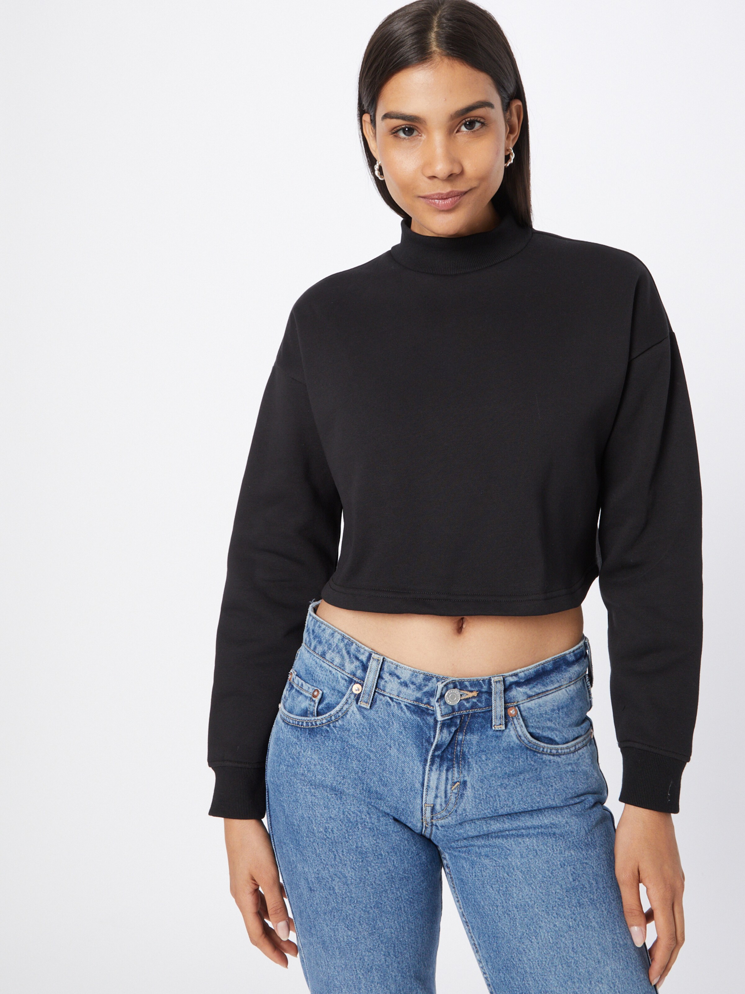 Frauen Sweat Urban Classics Sweatshirt in Schwarz - HM45427 Frauen Sweat Urban Classics Sweatshirt in Schwarz - HM45427