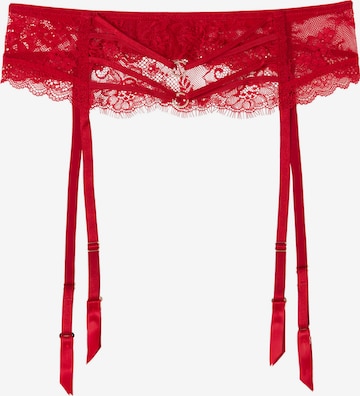 INTIMISSIMI Garter Belt 'INTRICATE SURFACE' in Red: front