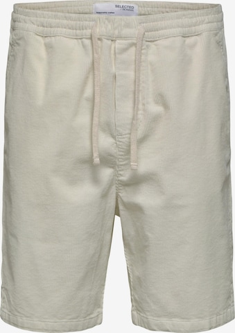 SELECTED HOMME Loose fit Trousers 'Ashford' in White: front