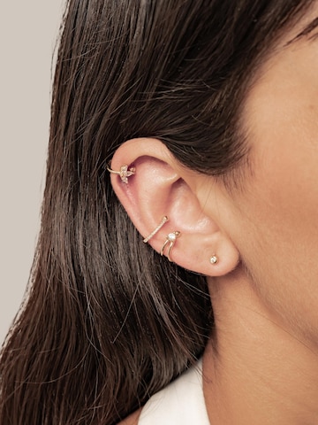 Hey Happiness Oorbellen 'Holding Gem Ear Cuff' in Goud: voorkant