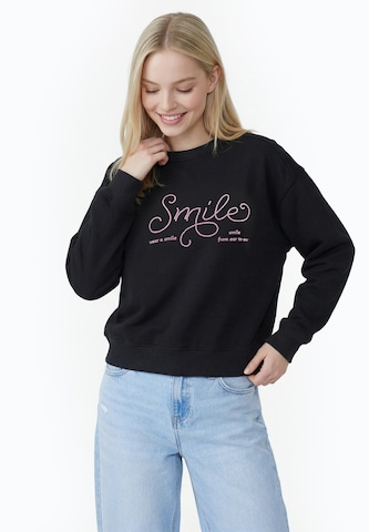 MYMO - Sudadera en negro: frente