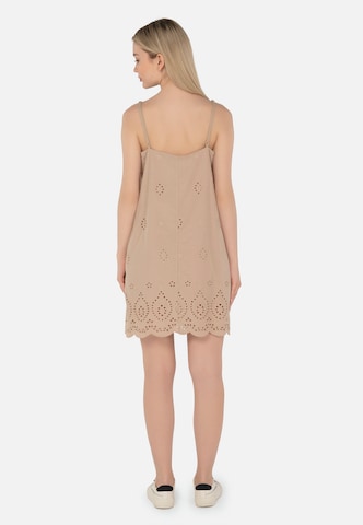 FRESHLIONS Sommerkleid 'Ella' in Beige
