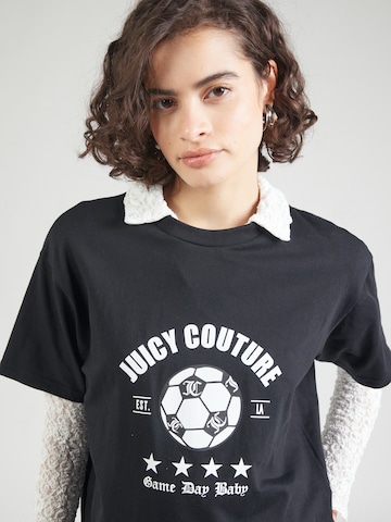 Juicy Couture T-shirt 'THE ARCHED FOOTBALL' i svart