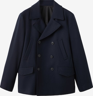 MANGO MAN Between-Seasons Coat in Blue: front