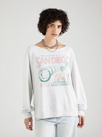 HOLLISTER Sweatshirt 'ESSENTIAL TREND' in Grau: Vorderseite