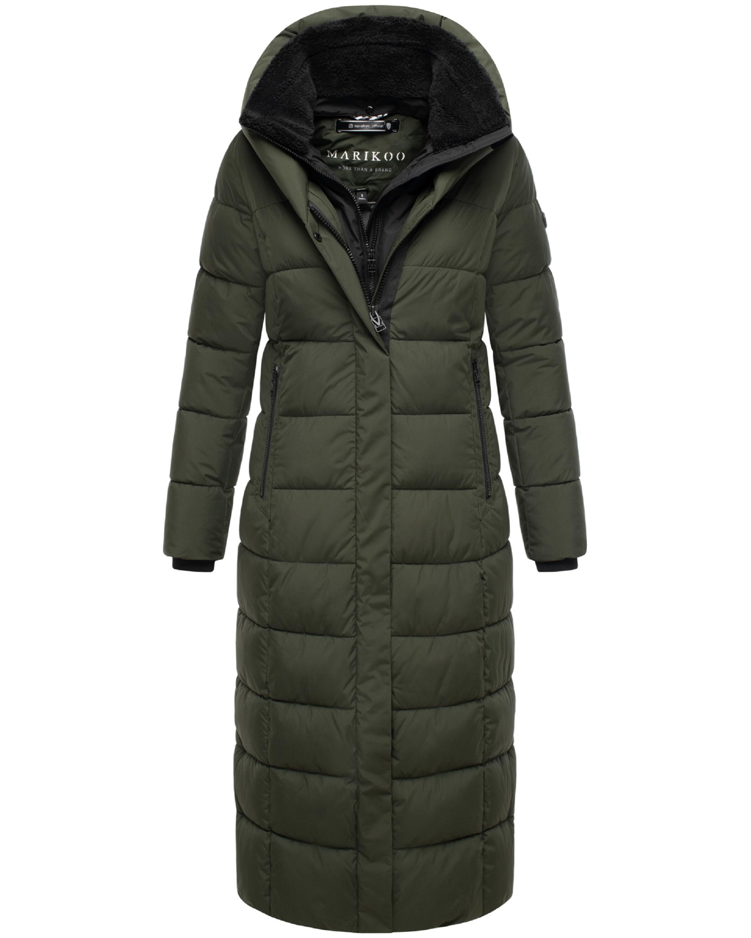 MARIKOO Winter Coat 'Pakoraa 16' in Green
