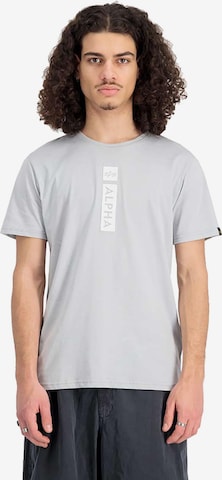 ALPHA INDUSTRIES Футболка 'Alpha PP' в Серый: спереди
