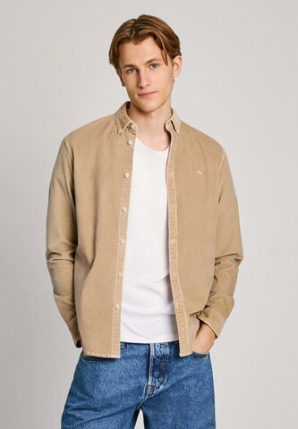 Coupe regular T-Shirt 'MILLER' Pepe Jeans en beige : devant