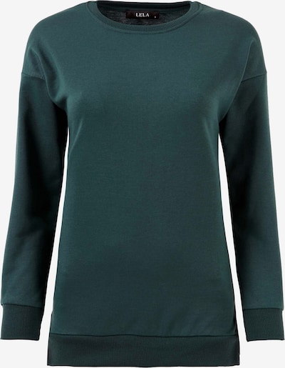 LELA Sweatshirt in dunkelgrün, Produktansicht