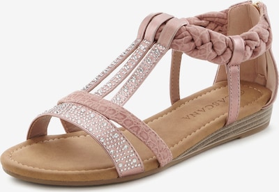 LASCANA Sandale u roza / prljavo roza / srebro, Pregled proizvoda