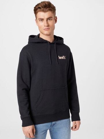 LEVI'S ® Regular Fit Sweatshirt 'Relaxed Graphic Hoodie' in Schwarz: predná strana