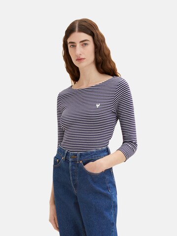 TOM TAILOR Shirt in Blau