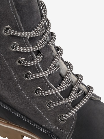 TAMARIS Lace-Up Ankle Boots in Grey