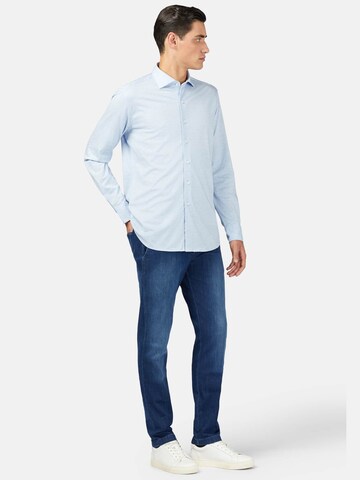 Coupe regular Chemise Boggi Milano en bleu