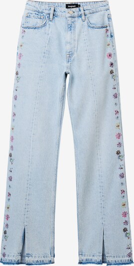 Desigual Jeans 'Flores' in Light blue / Light green / Dark purple / Light pink, Item view