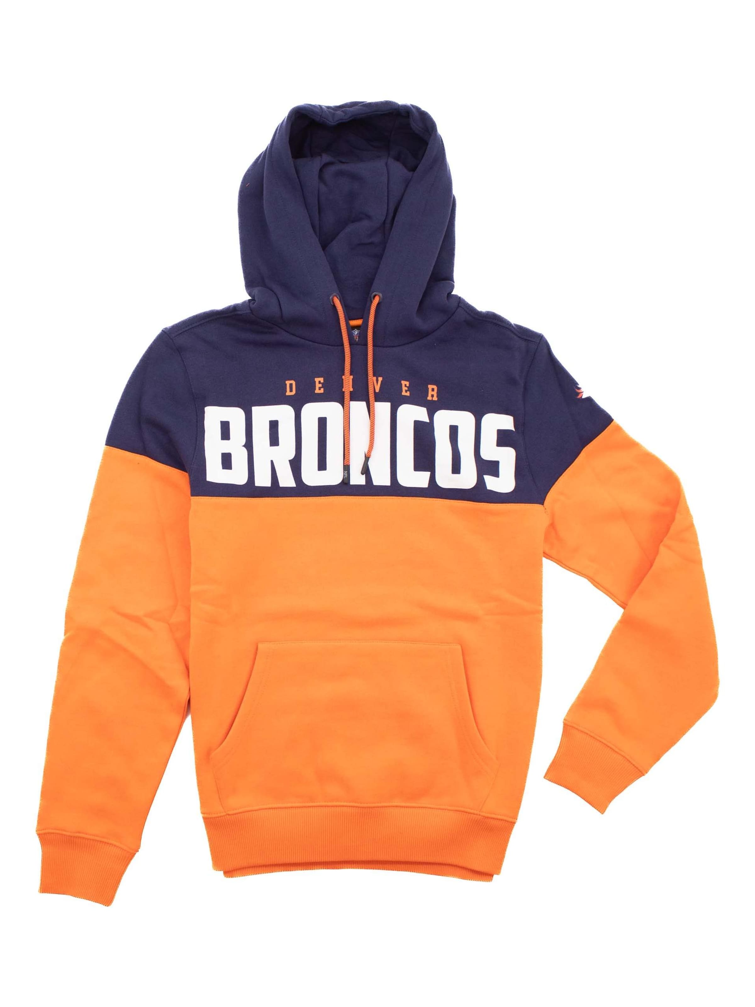 Fanatics Sweatshirt 'NFL Football Denver Broncos Pannelled OTH' in Orange, Item view
