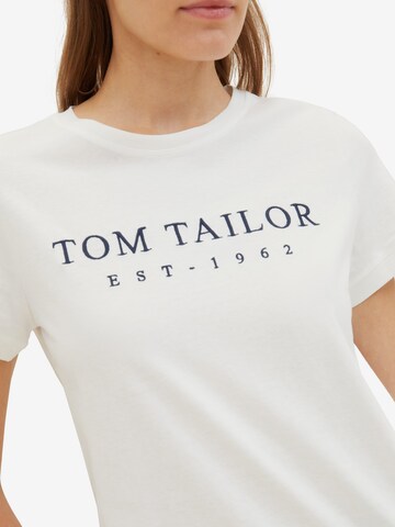 TOM TAILOR T-Shirt in Weiß