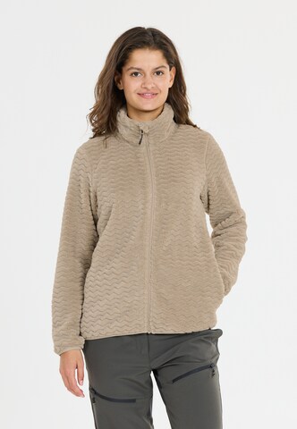 Whistler Athletic fleece jacket 'Matra' in Beige: front