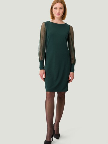 zero Kleid mit transparenten Ärmeln in Grün