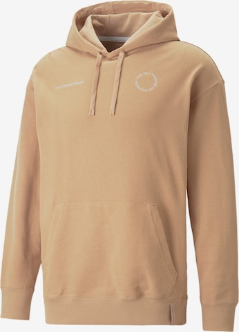 Sweat de sport 'Porsche Legacy' PUMA en beige : devant