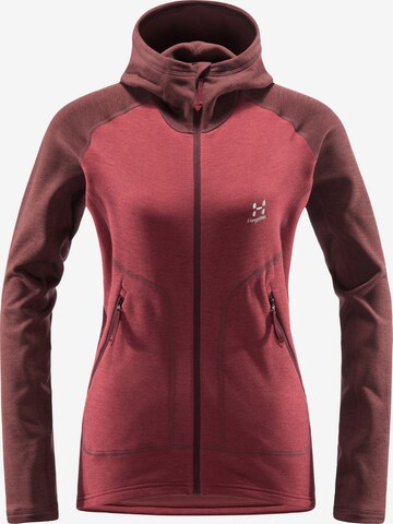 Haglöfs Athletic Fleece Jacket 'Heron' in Red: front