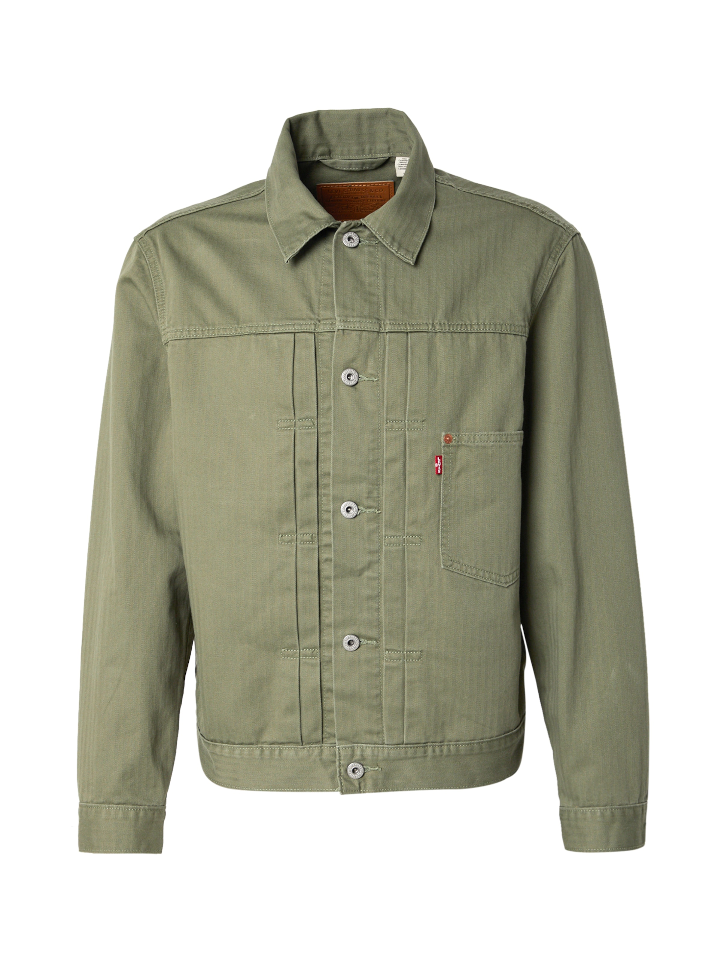 zaļš LEVI'S ® Starpsezonu jaka 'Type I': no priekšpuses