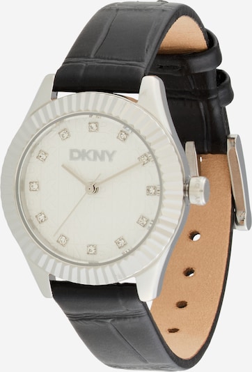 DKNY Montre à affichage analogique 'Chambers Glitz' en One Size en noir / argent, Vue avec produit