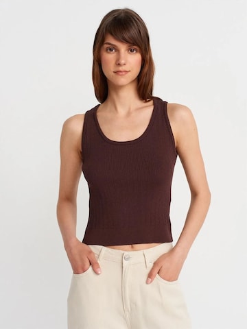 Dilvin Bluse 'Blusen'‌‌‌‌‌ in Braun: Vorderseite