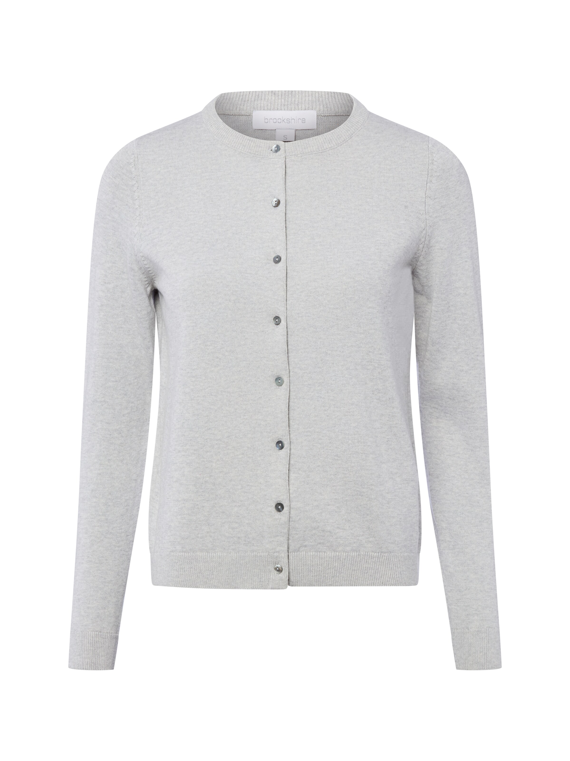 Brookshire Strickjacke in Grau: Vorderseite