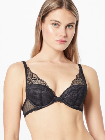 Chantelle Push-up BH 'WALTZ' in Zwart: voorkant