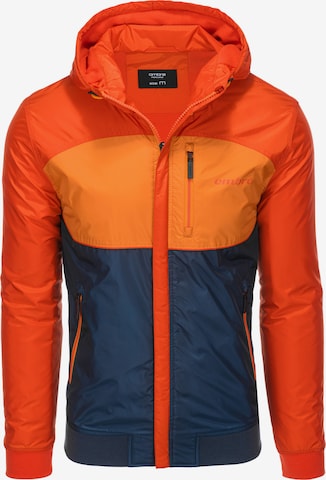 Ombre Between-Season Jacket 'C447' in Orange: front