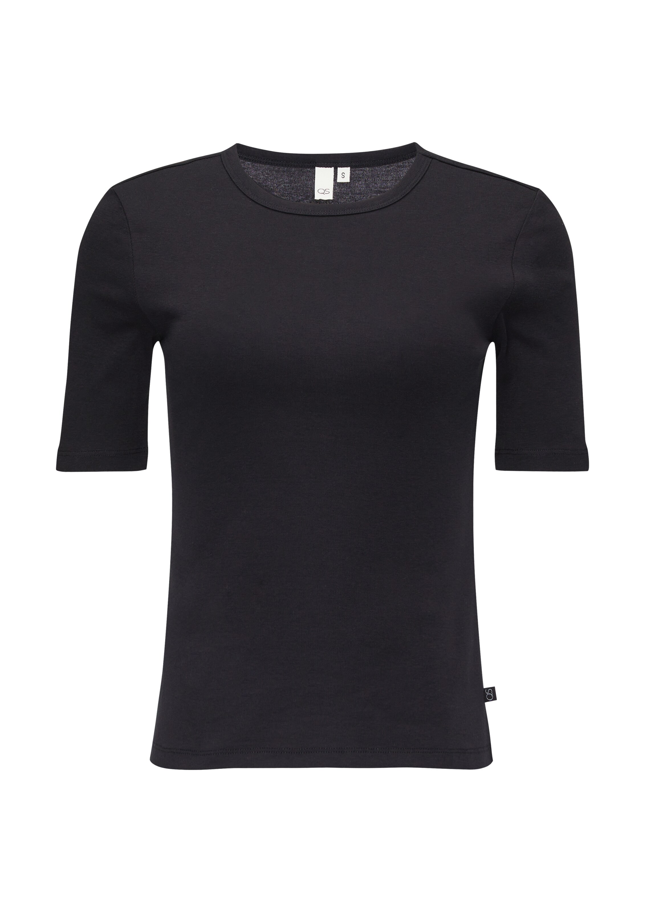 QS - Camiseta en negro: frente