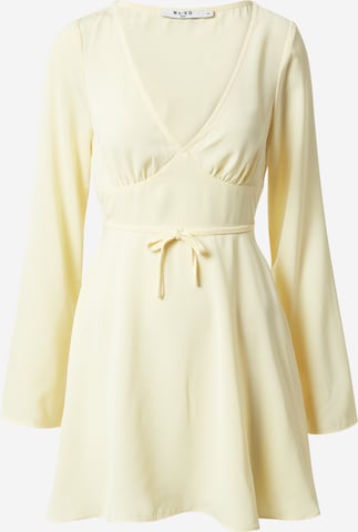 NA-KD Dress 'Ida Zeile' in Yellow: front