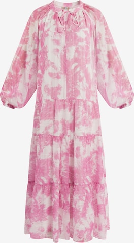 Robe-chemise IZIA en rose : devant