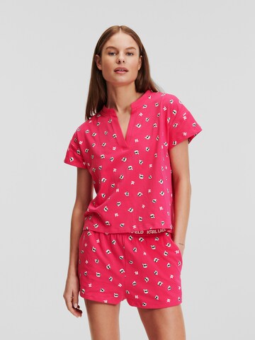 Shorty Karl Lagerfeld en rose : devant